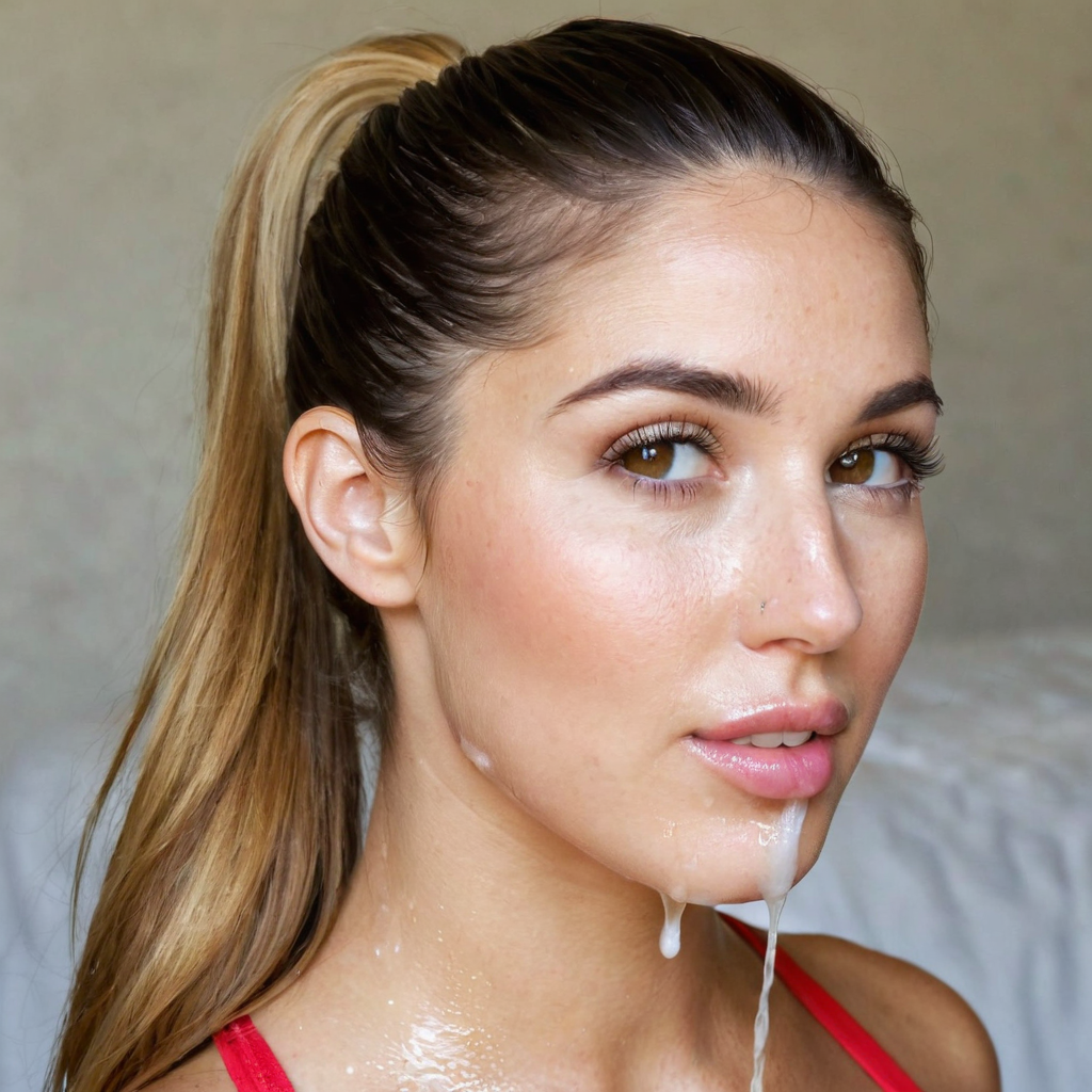 cumshot, ponytail