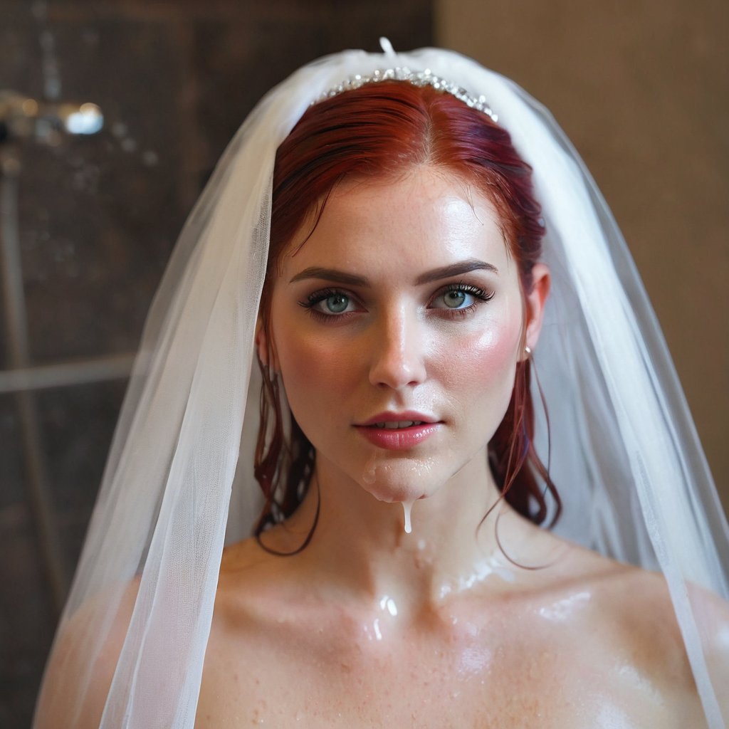 ultra realistic, wearing a wedding veil, trending on artstation, vibrant colors, soft focus, sharp f...